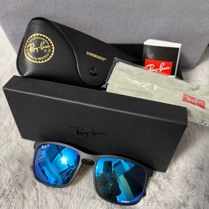 Ray-Ban Chromance RB4264 Men's Sunglasses. NIB. Blk Mat